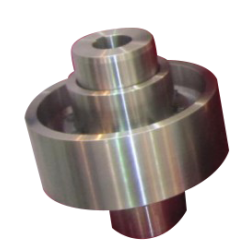 Drum gear type coupling with brake wheel